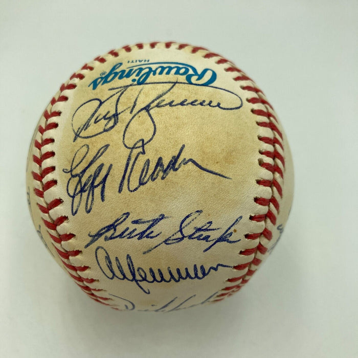 1987 Minnesota Twins World Series Champs Team Signed Baseball JSA COA