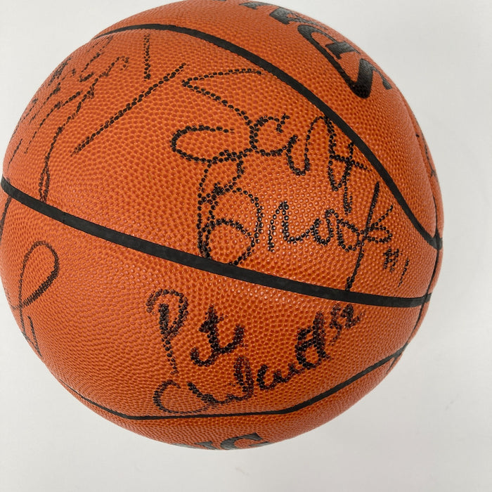 1994 Houston Rockets NBA Champs Team Signed Official Game Basketball JSA COA