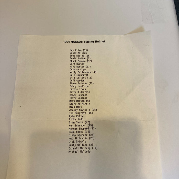 Dale Earnhardt Sr. NASCAR Legends Signed Racing Helmet 35 Sigs JSA COA