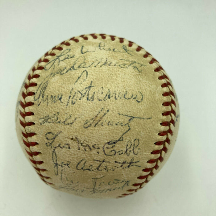 1950 Philadelphia A's Athletics Team Signed American League Baseball JSA COA