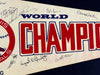 1982 St. Louis Cardinals World Series Champs Team Signed Baseball Pennant BAS