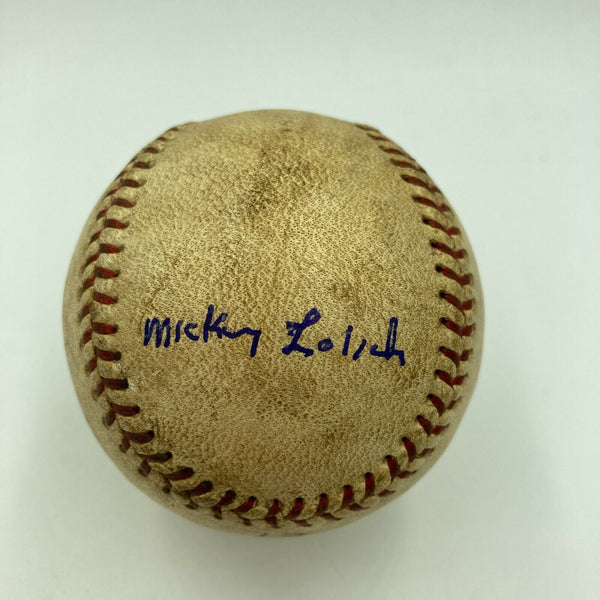 Mickey Lolich Signed Career Win No. 51 Final Out Game Used Baseball Beckett COA