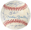 1961 New York Yankees World Series Champs Team Signed Baseball Mickey Mantle JSA