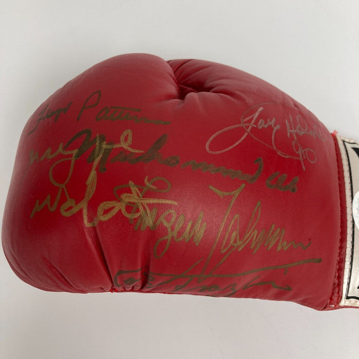 Muhammad Ali Joe Frazier Jersey Joe Walcott Larry Holmes Signed Boxing Glove JSA