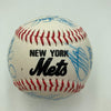 1985 - 1986 New York Mets Team Signed Baseball 28 Sigs With Gary Carter