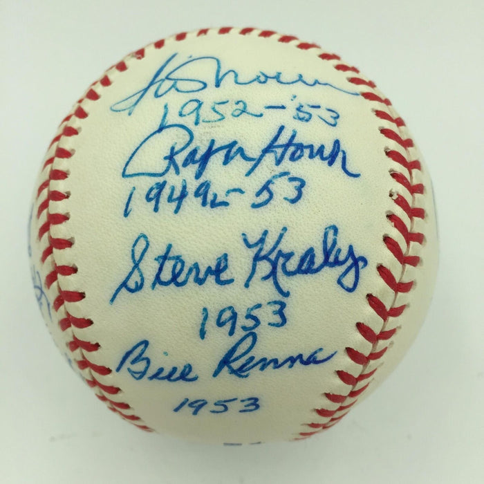 Yogi Berra & Whitey Ford 1950's Yankees Greats Signed Baseball 18 Sigs PSA DNA