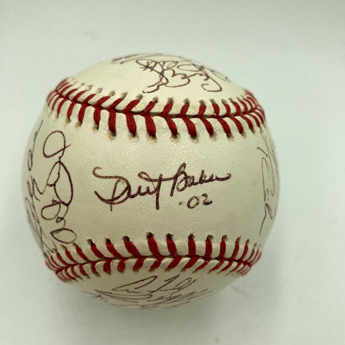 2002 San Francisco Giants NL Champs Team Signed World Series Baseball JSA COA