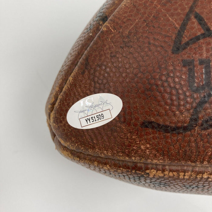 1969 Pittsburgh Steelers Team Signed Wilson NFL Game Football JSA COA