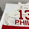 Incredible NBA Hall Of Fame Multi Signed Jersey With 64 Signatures JSA COA
