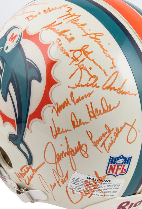 1972 Miami Dolphins Super Bowl Champs Team Signed Full Size Helmet PSA & Beckett