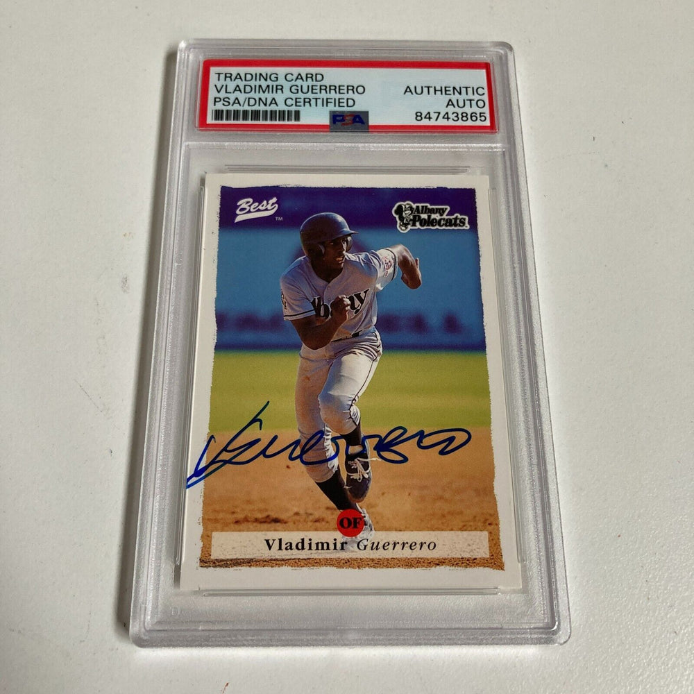 1995 Best Vladimir Guerrero Signed Autographed Rookie RC Baseball Card PSA DNA