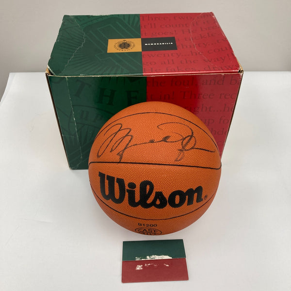 Michael Jordan Signed Spalding Basketball UDA Upper Deck & JSA COA