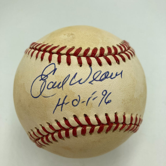 Earl Weaver "Hall Of Fame 1996" Signed American League Baseball PSA DNA COA