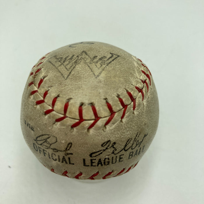Honus Wagner Single Signed 1940 Mini Baseball PSA DNA & Beckett COA