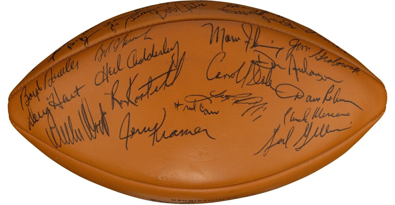 Beautiful 1968 Green Bay Packers Team Signed Football Bart Starr PSA DNA & BAS