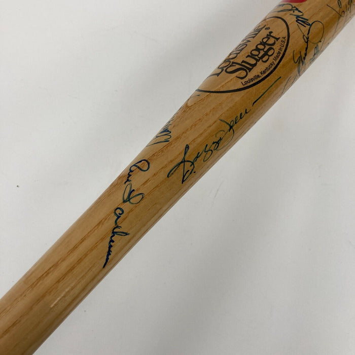 1987 Oakland A's Athletics Team Signed Baseball Bat 35 Sigs Mark Mcgwire JSA COA