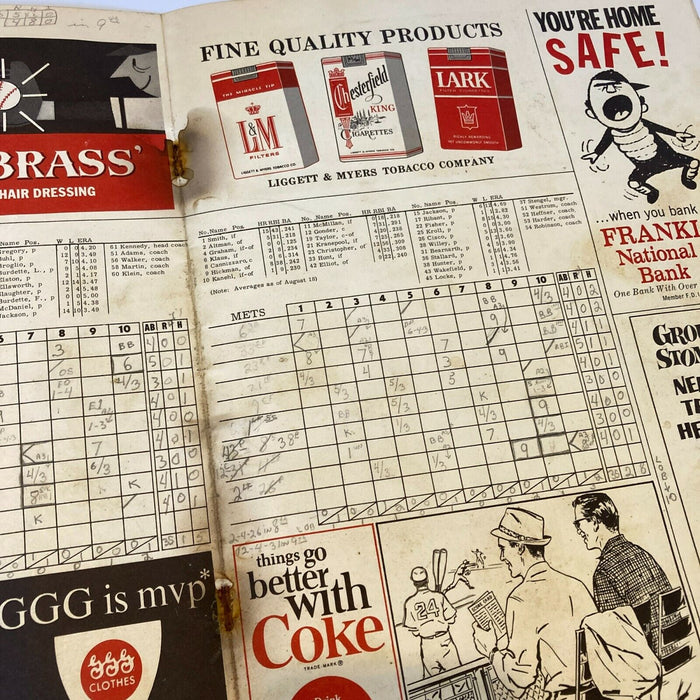 1964 New York Mets Signed Vintage Program
