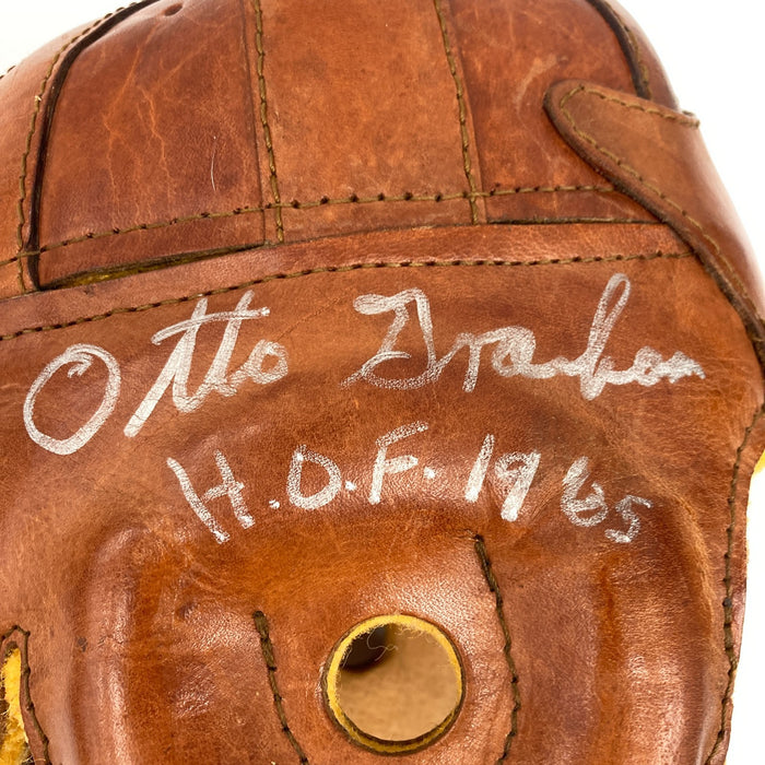 Otto Graham Hall Of Fame 1965 Signed Full-Size Leather GLORY Helmet JSA COA