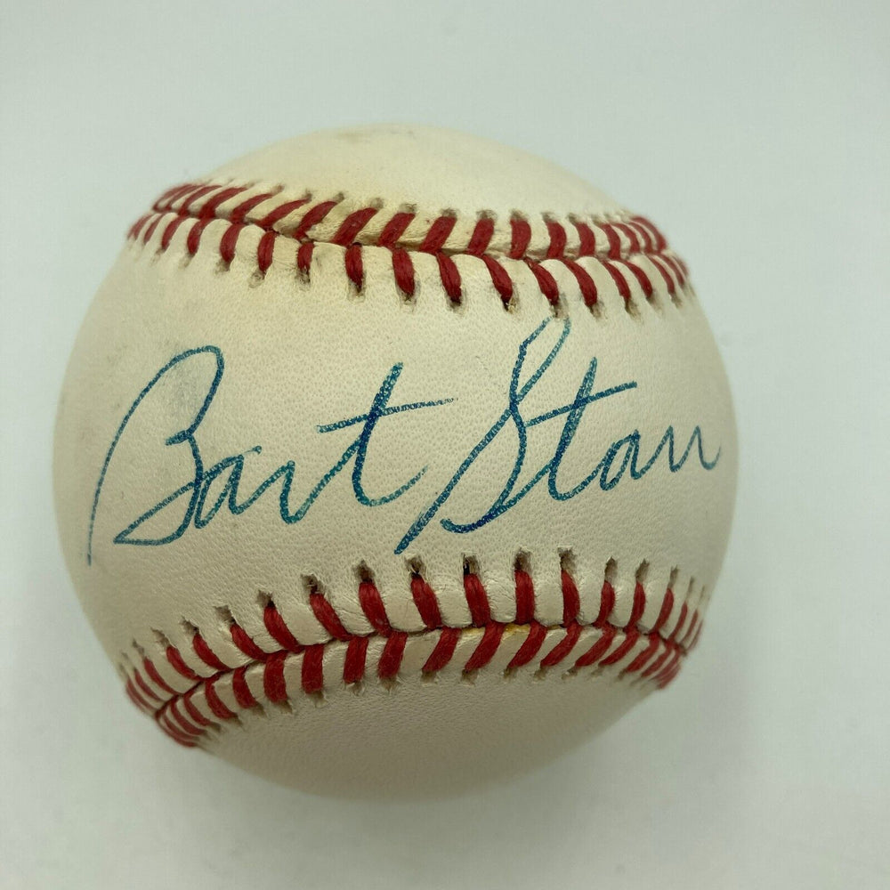 Bart Starr Signed Official American League Baseball Green Bay Packers PSA DNA