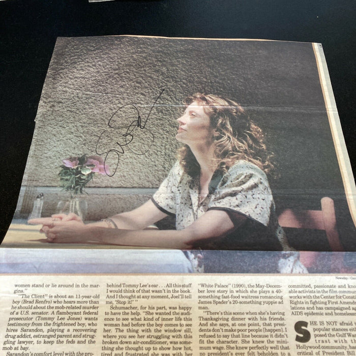 Lot Of (7) Susan Sarandon Signed Autographed News Photos In Person Authentic