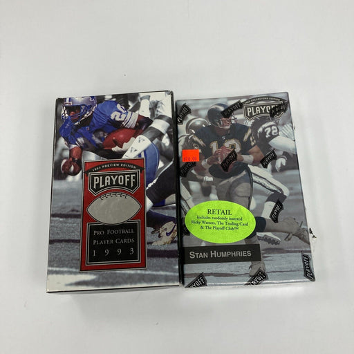 1993 Playoff Preview & 1993 Playoff Retail Hobby Football Boxes Lot Of (2)