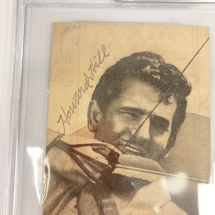 Howard Hill 1938 Robin Hood Signed Photo Beckett Certified Expert Bowman