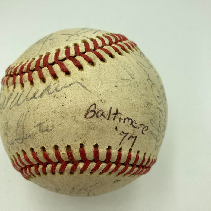1977 Baltimore Orioles Team Signed American League Baseball Eddie Murray