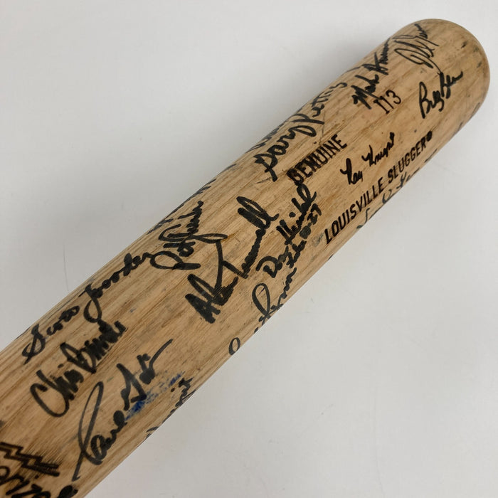 1988 Detroit Tigers Team-Signed Ray Knight Louisville Slugger Game Used Bat BAS