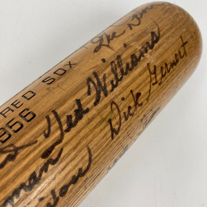 Ted Williams 1956 Boston Red Sox Team Signed Game Issued Baseball Bat JSA COA