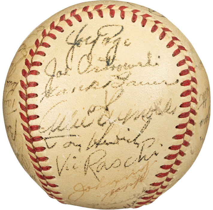 1950 New York Yankees World Series Champs Team Signed AL Baseball Beckett COA