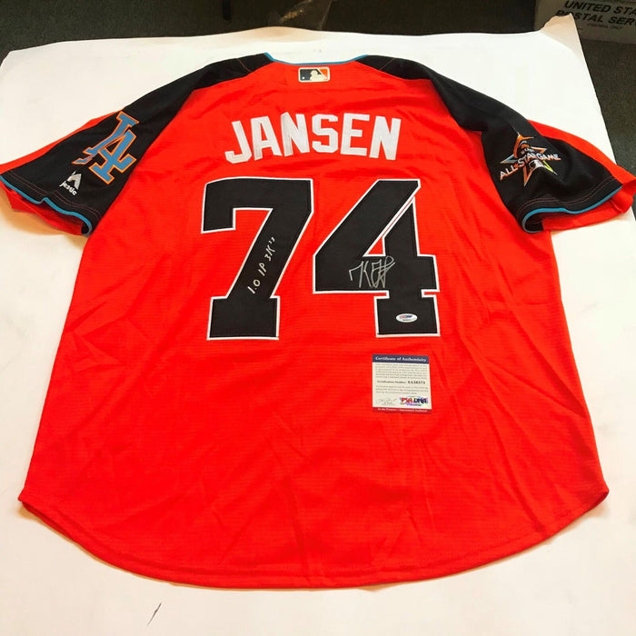 Kenley Jansen Signed Heavily Inscribed 2017 All Star Game Jersey Dodgers PSA DNA