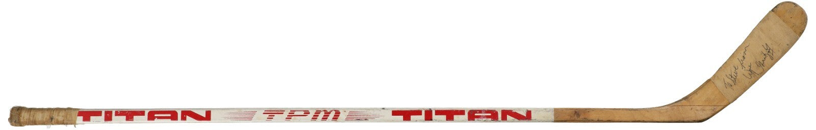1981 Wayne Gretzky Signed Game Used Titan Hockey Stick Beckett COA