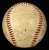 Babe Ruth Ty Cobb Cy Young Jimmie Foxx Tris Speaker 34 Sigs Signed Baseball JSA
