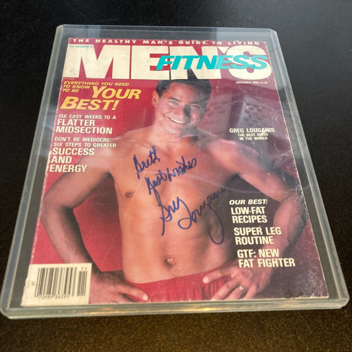 Greg Louganis Signed Autographed Vintage Mens Fitness Magazine