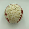 1977 Hall Of Fame Induction Signed Baseball Hank Aaron Ernie Banks Musial JSA