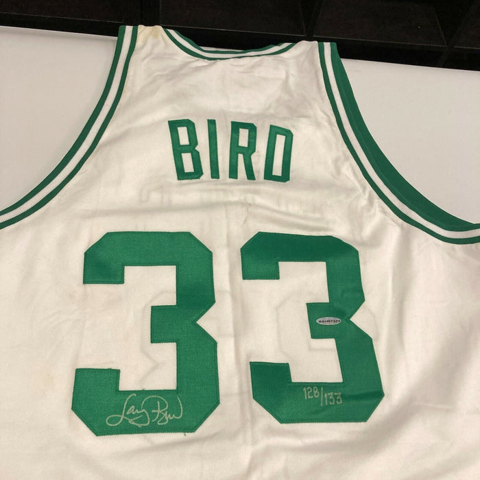 Larry Bird Signed 1985-86 Boston Celtics Authentic Jersey Upper Deck UDA COA