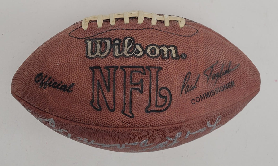 1972 Miami Dolphins Super Bowl Champs Team Signed Football JSA COA
