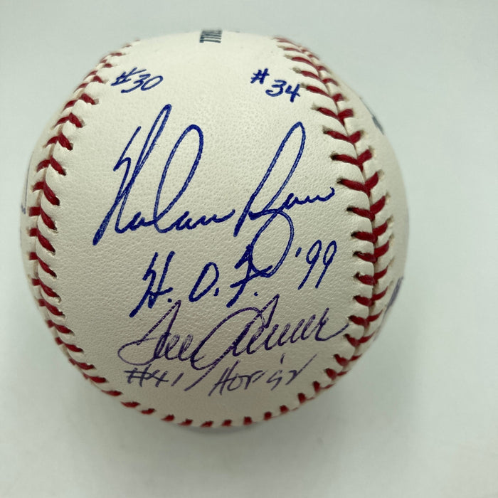 Beautiful HOF Multi Signed Baseball Tony Gwynn Nolan Ryan Tom Seaver Ripken JSA
