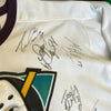 1997-98 Mighty Ducks of Anaheim Team Signed Jersey With JSA COA