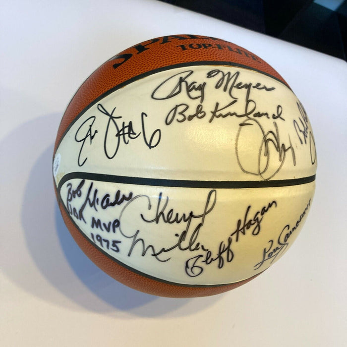 Julius Erving Oscar Robertson HOF Legends Signed Basketball 16 Sigs JSA