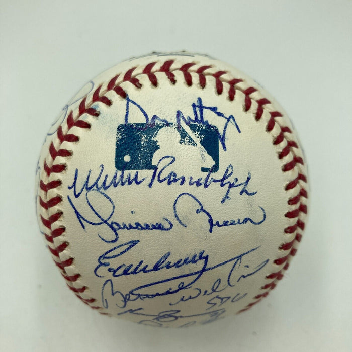 2004 New York Yankees Team Signed Baseball Derek Jeter Mariano Rivera JSA COA