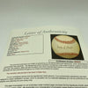 Waite Hoyt Single Signed Official League Baseball JSA COA RARE