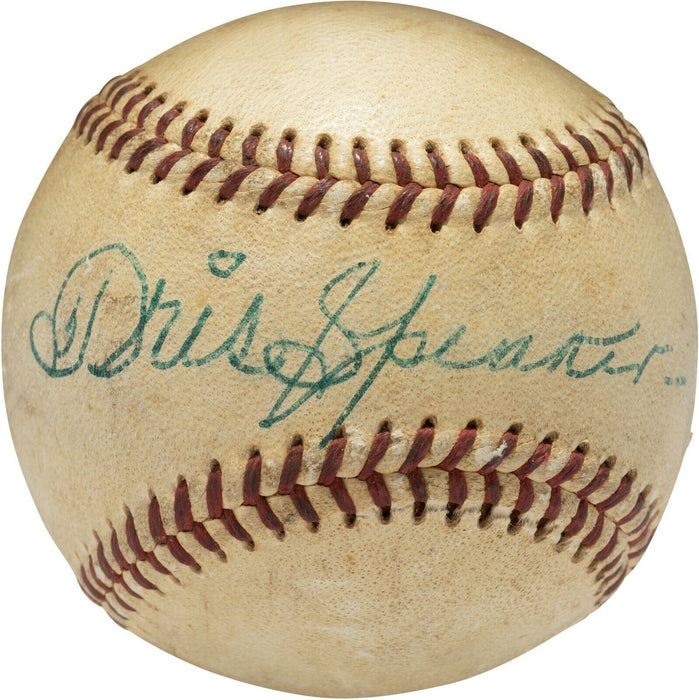 Magnificent Tris Speaker Single Signed American League Baseball PSA DNA COA