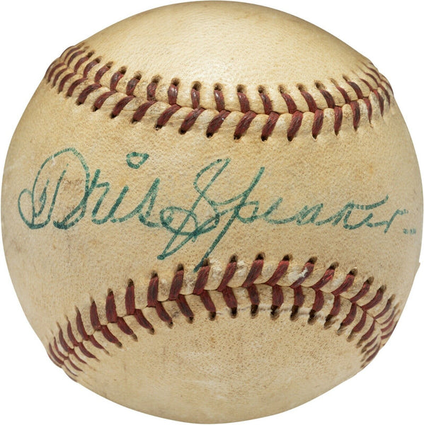 Magnificent Tris Speaker Single Signed American League Baseball PSA DNA COA