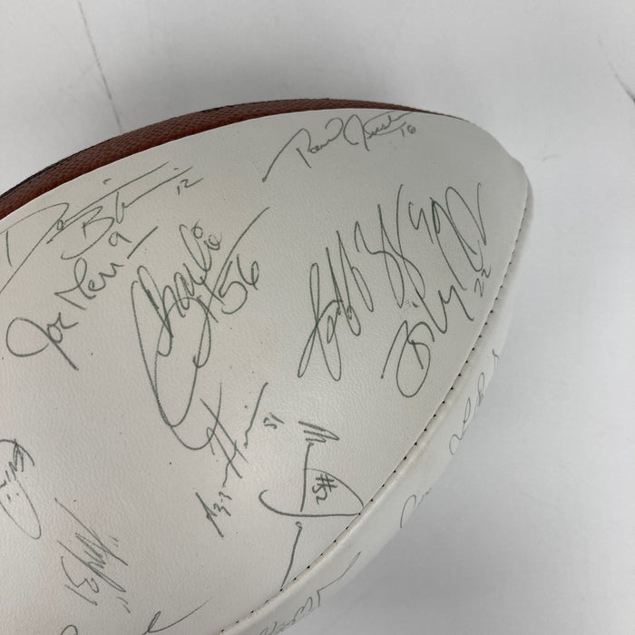 1999 St. Louis Rams Super Bowl Champs Team Signed Wilson Football 42 Sigs JSA