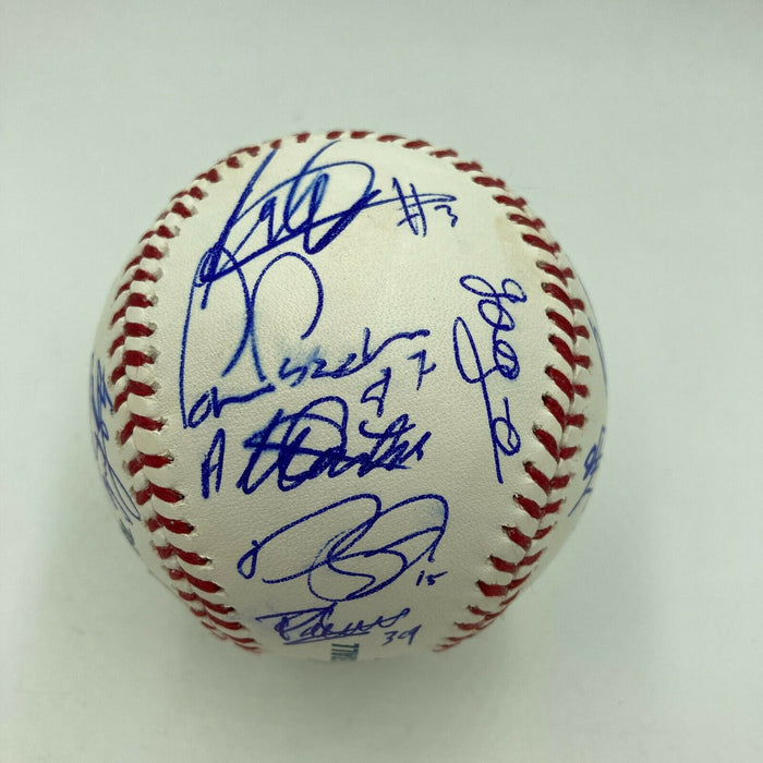 Francisco Lindor Rookie 2014 Futures Game Team World Signed Baseball Beckett COA