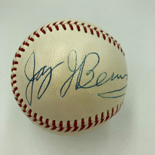 Jay Berwanger Signed 1950's American League Cronin Baseball Heisman Trophy JSA