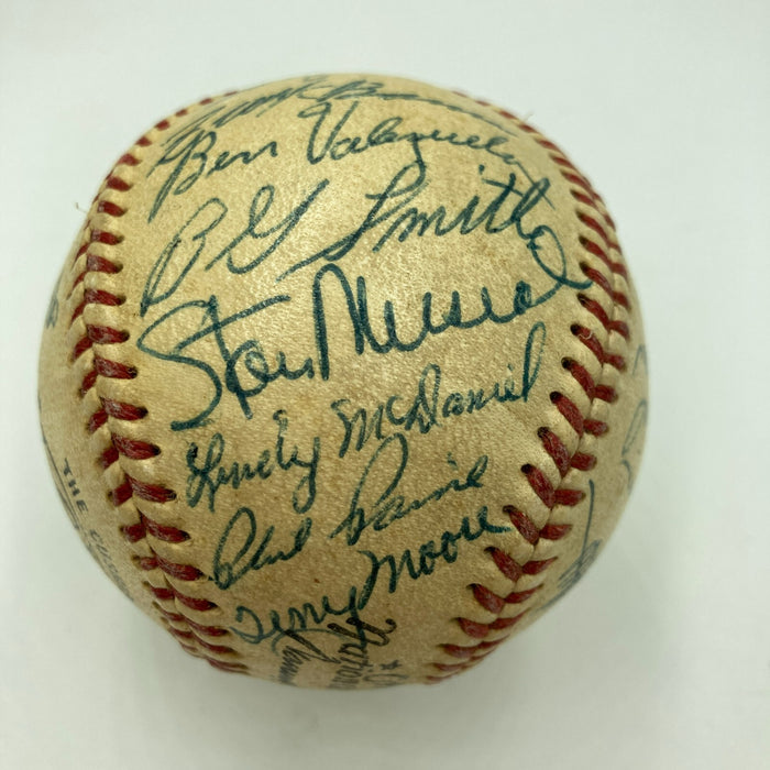 1958 St. Louis Cardinals Team Signed National League Baseball Stan Musial JSA