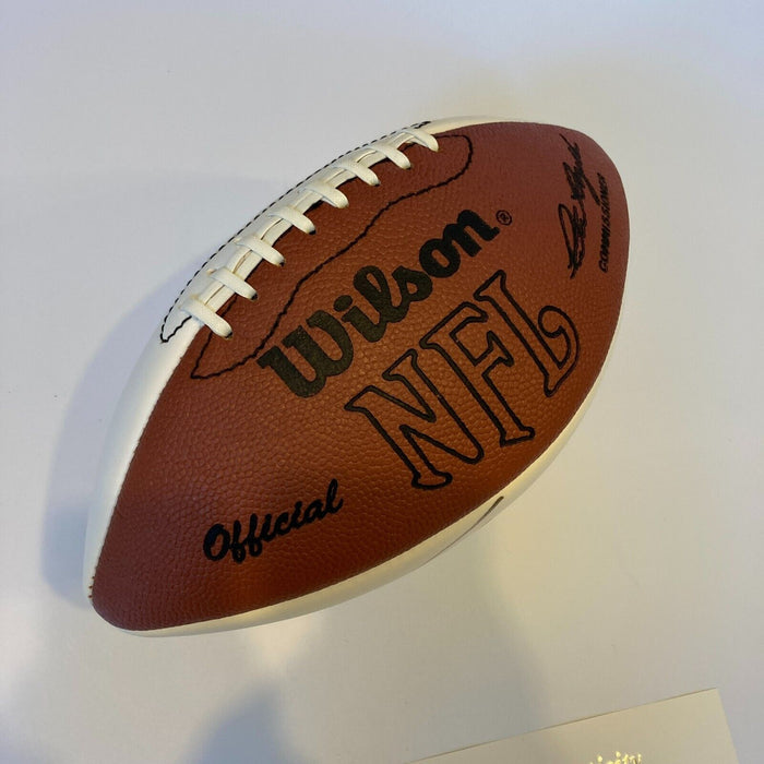 Jim Brown #32 Signed Official Wilson NFL Football JSA COA