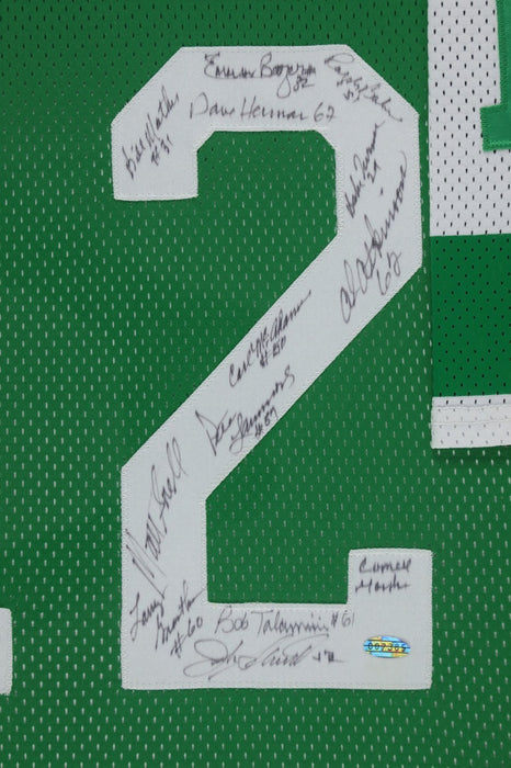 1969 New York Jets Super Bowl Champs Team Signed Jersey Joe Namath Steiner COA